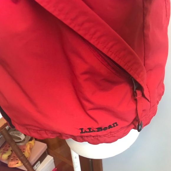 L.L. Bean 100% nylon lightweight red jacket coat - Picture 6 of 14